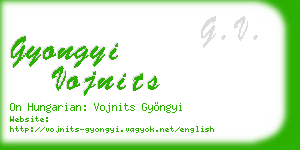 gyongyi vojnits business card